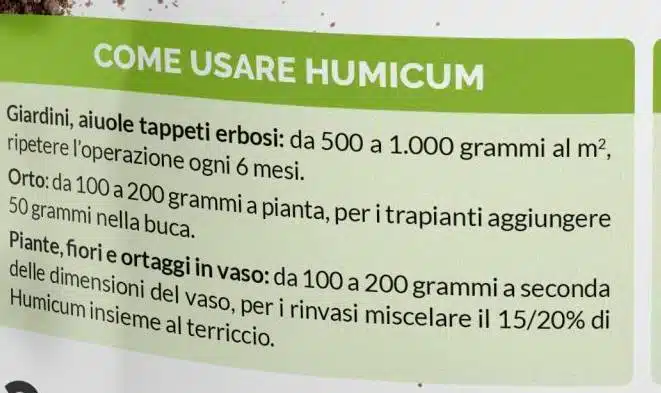 Come ottenere un orto da favola con l'humus di lombrico 6 Dosi Humicum humus di lombrico biotica.jpg